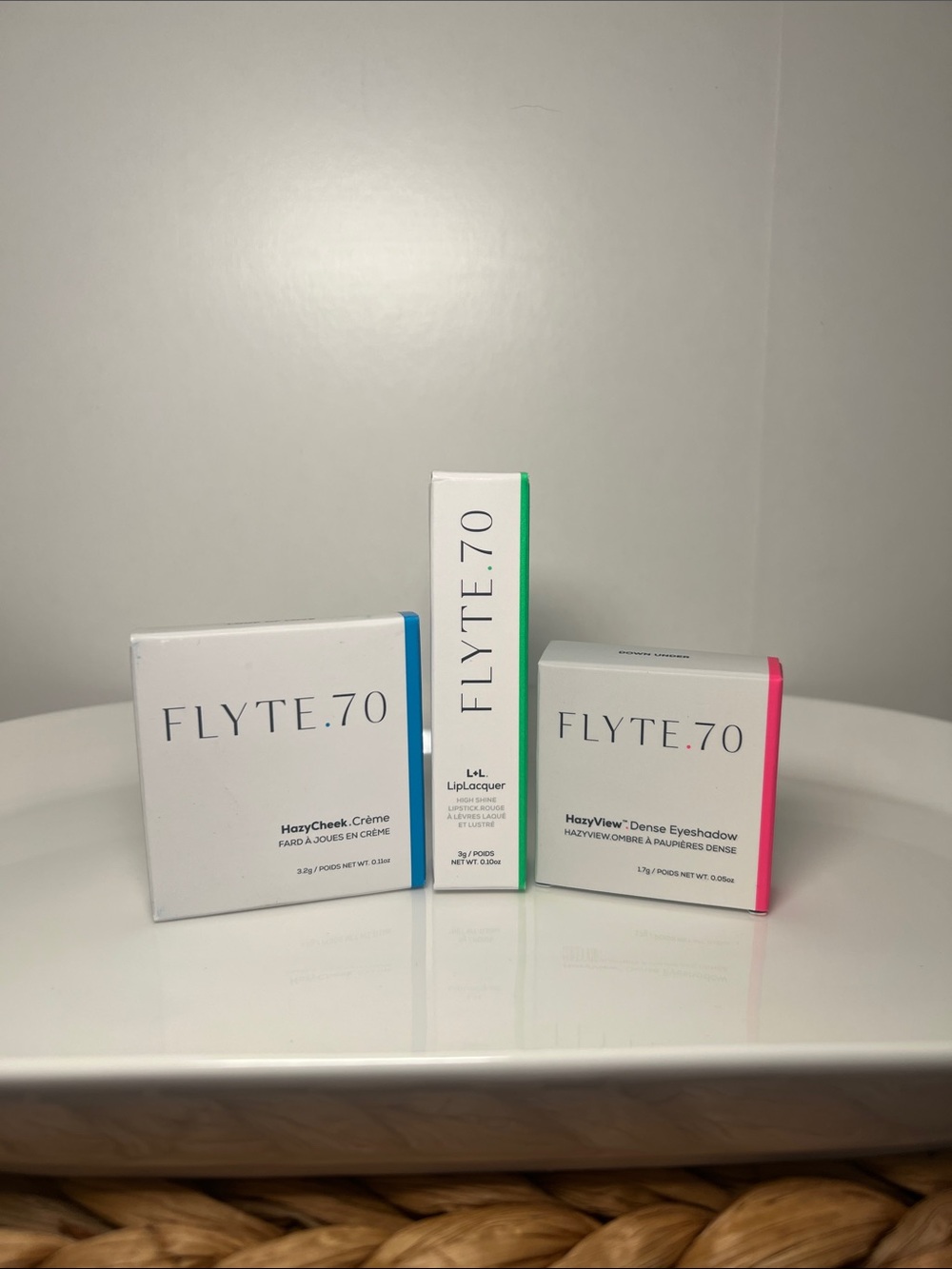 FLYTE.70 Makeup Trio - LipLacquer, Hazy Eyeshadow, Hazy Cheek Crème